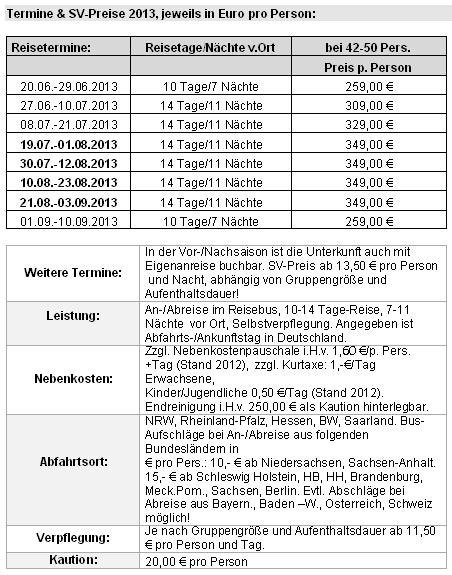 1 tes Bild von aktueller Preisliste, neues Verzeichnis