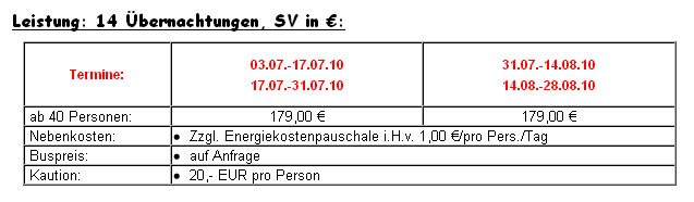 Bild von aktueller Preisliste, altes Verzeichnis