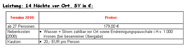 Bild von aktueller Preisliste, altes Verzeichnis