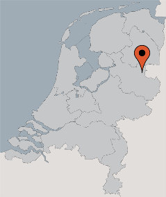 Karte von der Gruppenunterkunft 03317796 Gruppenhaus TROMPETTER ZWAAN in Dänemark 7795 Diffelen für Kinderfreizeiten