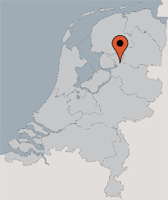 Karte von der Gruppenunterkunft 03313040 Gruppenhaus GIETHOORN in Dänemark 8355 Giethorn für Kinderfreizeiten