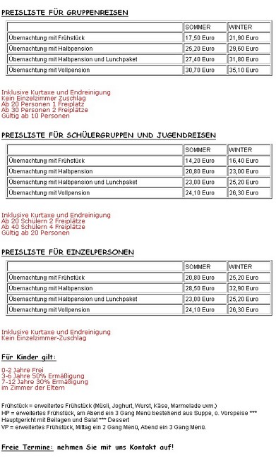 1 tes Bild von aktueller Preisliste, neues Verzeichnis