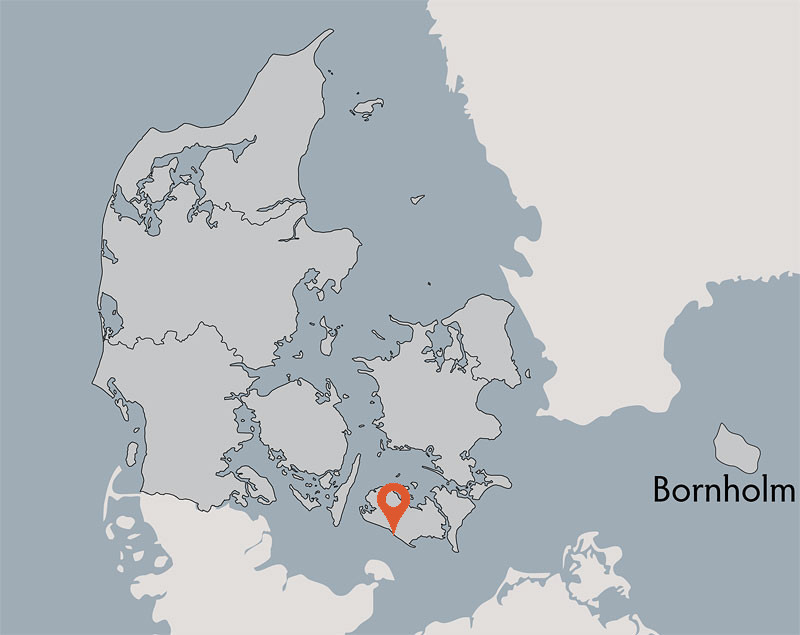 Karte von der Gruppenunterkunft 03453003 BINDERNÆS Efterskole in Dänemark 4970 Roedby für Kinderfreizeiten