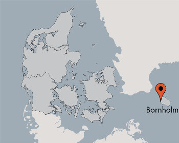 Karte von der Gruppenunterkunft 03453028 BORNHOLMS Efterskole in Dänemark 3700 Roenne für Kinderfreizeiten