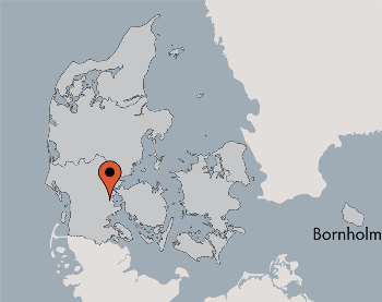 Karte von der Gruppenunterkunft 03453095 SKAMLING Efterskole in Dänemark 6093 Sjoelund für Kinderfreizeiten