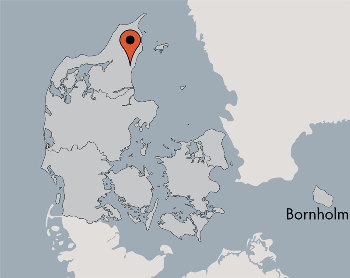 Karte von der Gruppenunterkunft 03453123 Gruppenhaus MØLLEGÅRDEN in Dänemark 9300 Saeby für Kinderfreizeiten