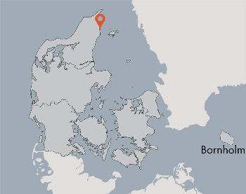 Karte vom Gruppenhaus 03453127 Gruppenhaus HVIDE KLIT in Dänemark 9300 Saeby für Gruppenreisen