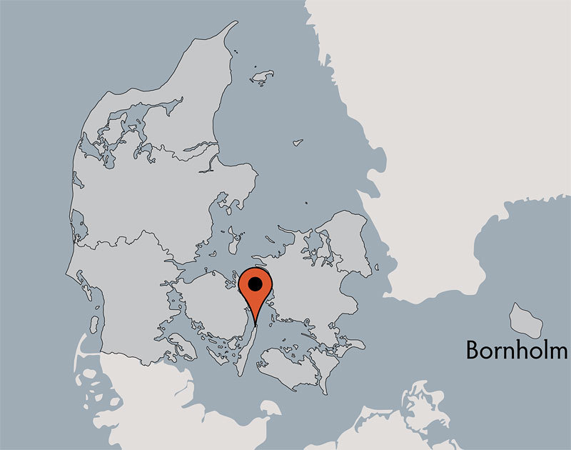 Karte von der Gruppenunterkunft 03453142 Gruppenhaus HOVBORG in Dänemark 5953 Tranekaer für Kinderfreizeiten