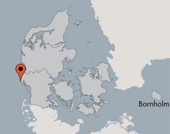 Karte von der Gruppenunterkunft 03453229 Gruppenhaus BLÅVANDGÅRD  in Dänemark 6857 Blavand für Kinderfreizeiten