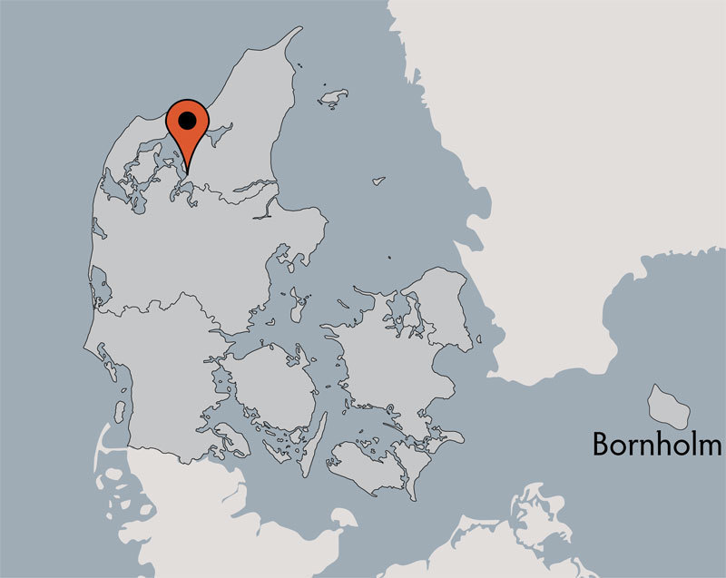 Karte von der Gruppenunterkunft 03453235 Selbstversorgerhaus  DOLLERUP in Dänemark 9640 Farsoe für Kinderfreizeiten