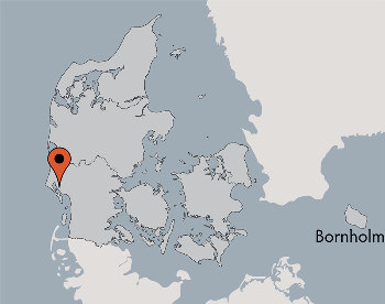 Karte von der Gruppenunterkunft 03453303 Gruppenhaus MARBÆK in Dänemark 6710 Esbjerg für Kinderfreizeiten