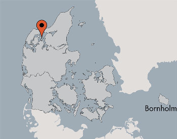 Karte von der Gruppenunterkunft 03453420 Gruppenhaus LEJRSKOLE FUR in Dänemark 7884 Fur für Kinderfreizeiten