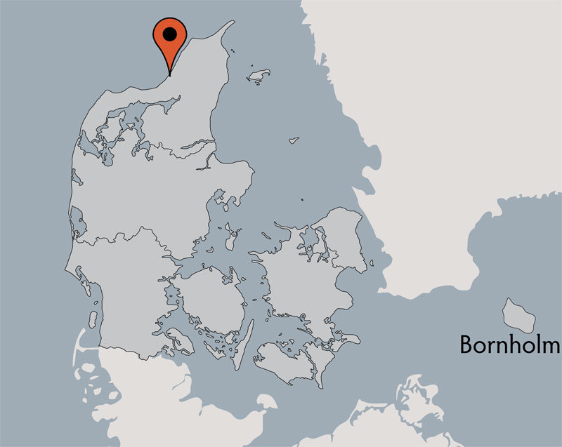 Karte von der Gruppenunterkunft 03453426 Gruppenhaus LIEN in Dänemark 9500 Blokhus für Kinderfreizeiten