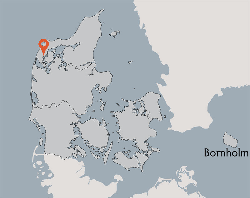 Karte von der Gruppenunterkunft 03453438 Gruppenunterkunft  BJERGBO in Dänemark 7750 Snedsted für Kinderfreizeiten