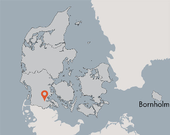 Karte von der Gruppenunterkunft 03453703 Gruppenhaus MØNTERVANG in Dänemark 6200 Aabenraa für Kinderfreizeiten