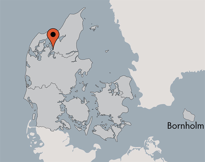 Karte von der Gruppenunterkunft 03453708 FARSØ Efterskole in Dänemark 9640 Farsoe für Kinderfreizeiten