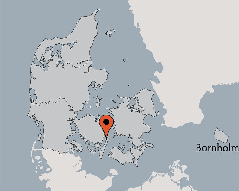 Karte von der Gruppenunterkunft 03453830 KLK-Gruppenhaus - STRANDLYST in Dänemark 5953 Tranekaer für Kinderfreizeiten