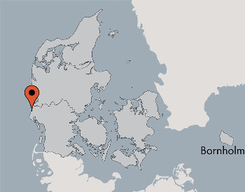 Karte vom Gruppenhaus 03453824 Ehem. KLK-Gruppenhaus HENNE-Bad in Dänemark 6854 Henne für Gruppenreisen