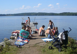 Bilder von Bademöglichkeiten vom Ferienhaus für Gruppen 04464170 Gruppenhaus RENGEN in Dänemark 59059 Sturefors für Jugendfreizeiten