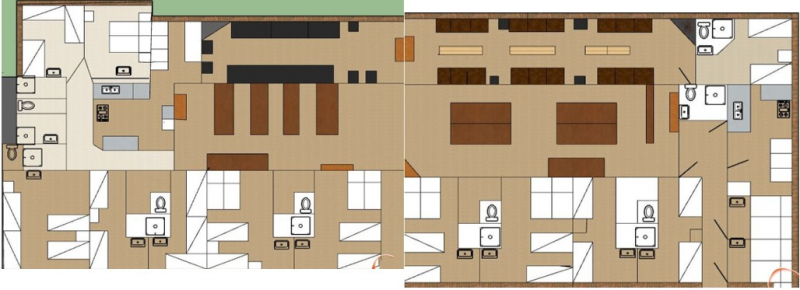 Grundrisse von der Gruppenunterkunft 03317481 Gruppenhaus DE BURINK in D&auml;nemark 7481 Haaksbergen f&uuml;r Jugendfreizeiten