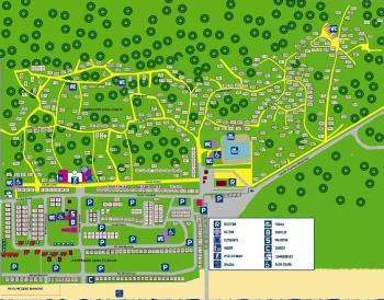 Karte von der Gruppenunterkunft 00390902 ZEBU<sup>®</sup>-Dorf ROSOLINA MARE - VENEDIG - L - in Dänemark 45010 Marina di Caleri für Kinderfreizeiten