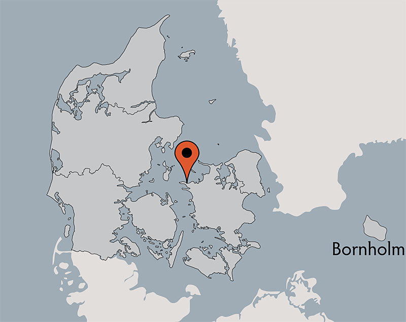 Karte von der Gruppenunterkunft 03453802 KLK-Gruppenhaus - KAJESTENSHUSET in Dänemark 4400 Kalundborg für Kinderfreizeiten