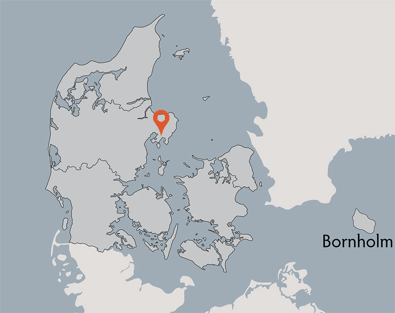 Karte von der Gruppenunterkunft 03453102 Gruppenhaus BOGENSHOLMLEJREN in Dänemark 8400 Ebeltoft für Kinderfreizeiten