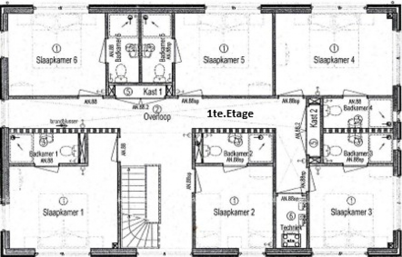 Grundrisse von der Gruppenunterkunft 03318308 Gruppenhaus DIJKZICHT in D&auml;nemark 8308 Nagele f&uuml;r Jugendfreizeiten