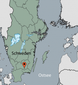 Karte von der Gruppenunterkunft 04464015 Gruppenhaus Brändeborg in Dänemark  Urshult für Kinderfreizeiten