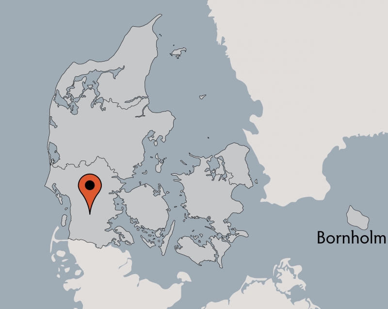 Karte von der Gruppenunterkunft 03453901 Højskolen TOFTLUND in Dänemark 6520 Toftlund für Kinderfreizeiten