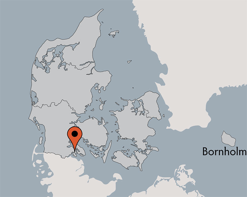 Karte von der Gruppenunterkunft 03453185 Sundeved Centret in Dänemark 6400  Soenderborg für Kinderfreizeiten