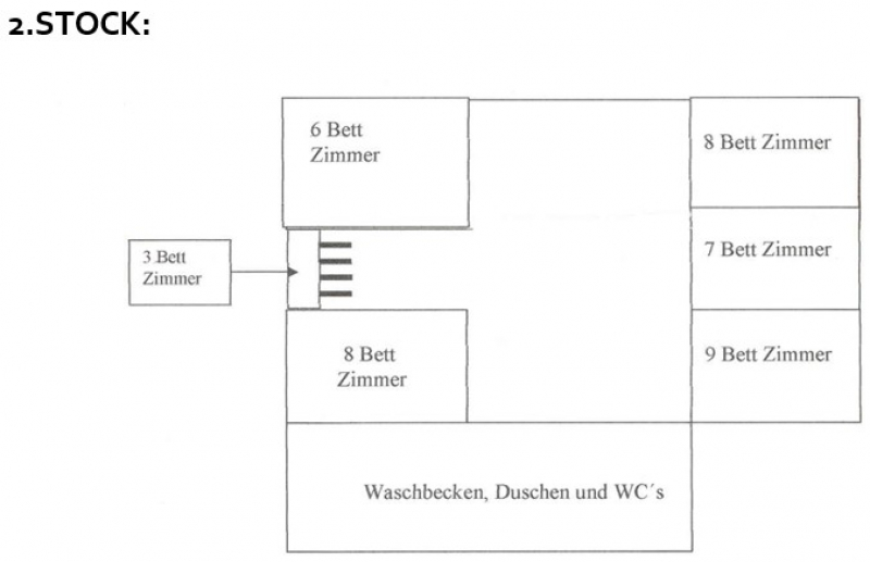 Grundrisse von der Gruppenunterkunft 07437004 Gruppenhaus BREITENBACH in D&auml;nemark  Breitenbach f&uuml;r Jugendfreizeiten