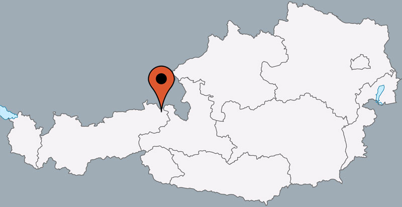 Karte vom Gruppenhaus 07437020 Gruppenhaus Kössen in Österreich 6345 Kössen f&uuml;r Gruppenreisen