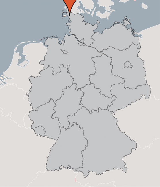 Karte vom Gruppenhaus 07497001 Gruppenhaus Emmelsbüll in Deutschland 25924 Emmesbüll-Horsbüll f&uuml;r Gruppenreisen