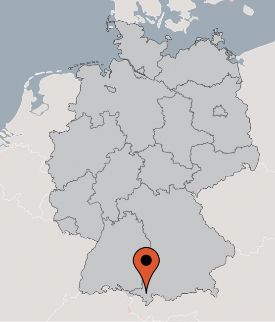 Karte vom Gruppenhaus 07497036 Gruppenhaus Gunzesrieder Säge in Deutschland 87544 Blaichach f&uuml;r Gruppenreisen