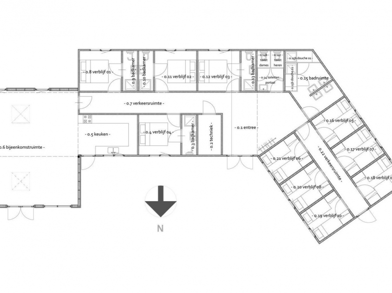 Grundrisse von der Gruppenunterkunft 03318321 Gruppenhaus ZUIDERZEE in Dänemark 8321 NC Urk für Jugendfreizeiten