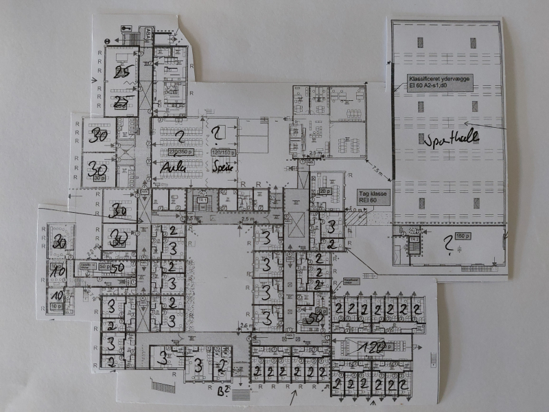 Grundrisse von der Gruppenunterkunft 03453480 Play Efterskole in Dänemark 7200 Grindsted f�r Jugendfreizeiten