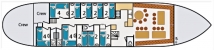 1. Grundrisse Plattbodensegelschiff AMBULANT